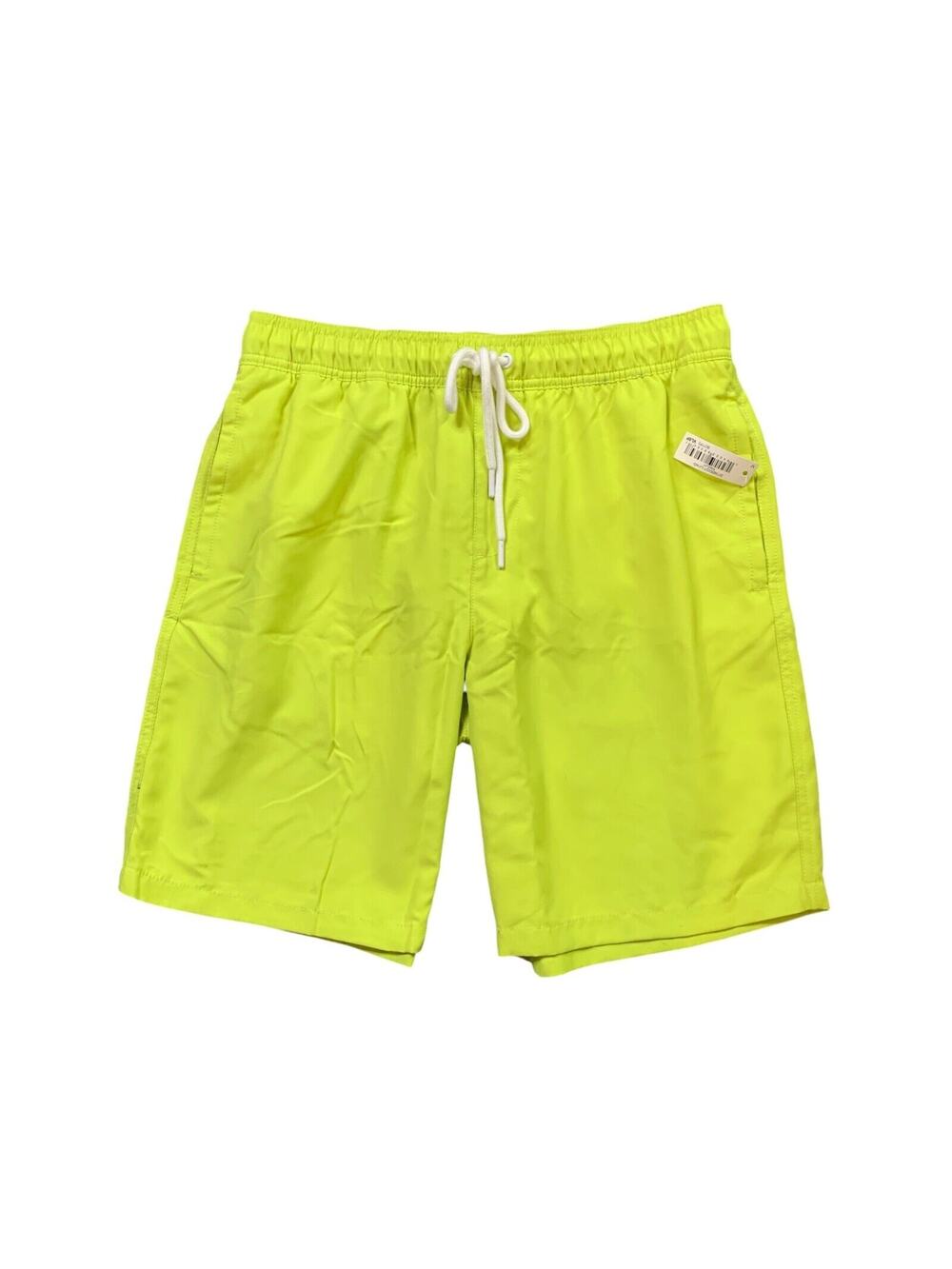 Amazon Essentials Shorts‎ Mens M Acid Lime Green Mesh Lined Beach Volley